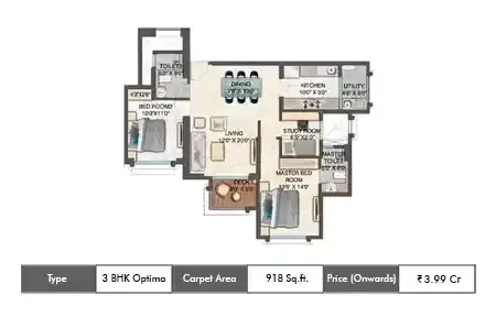 3BHK 1235